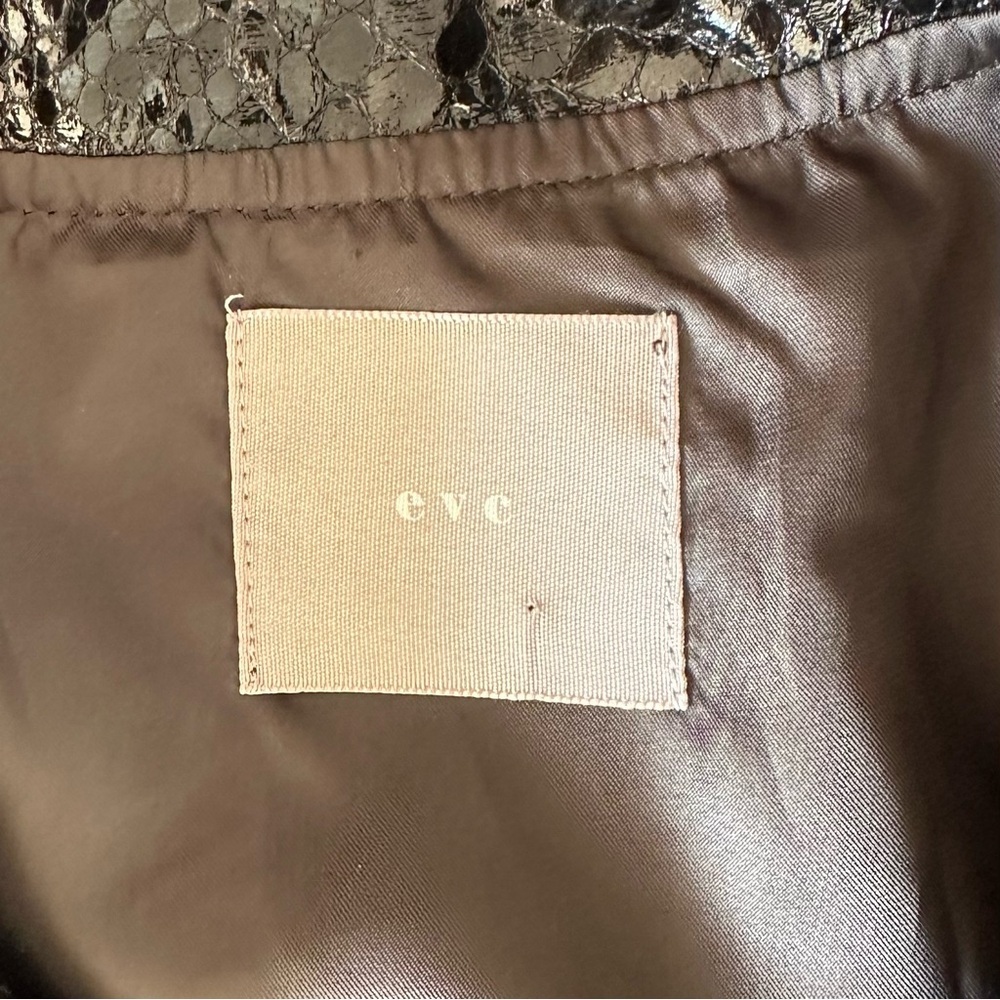 Black Snake Python Embossed Biker Jacket Size M M… - image 8